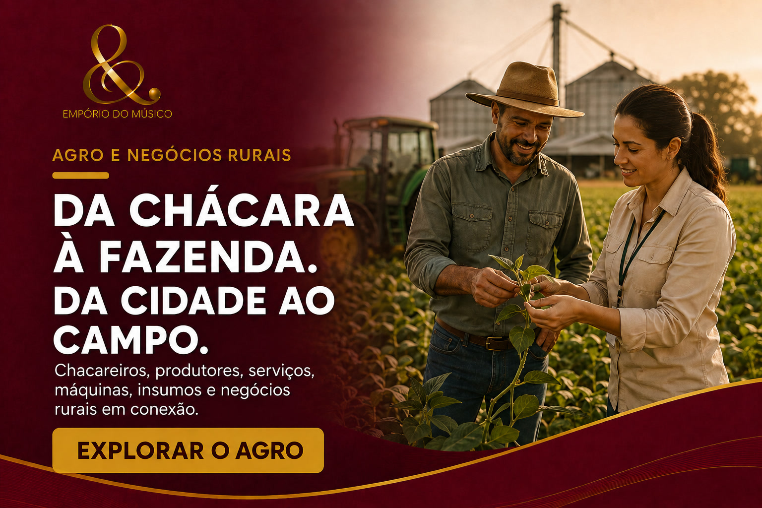 Agro e Negócios Rurais — Da chácara à fazenda, da cidade ao campo