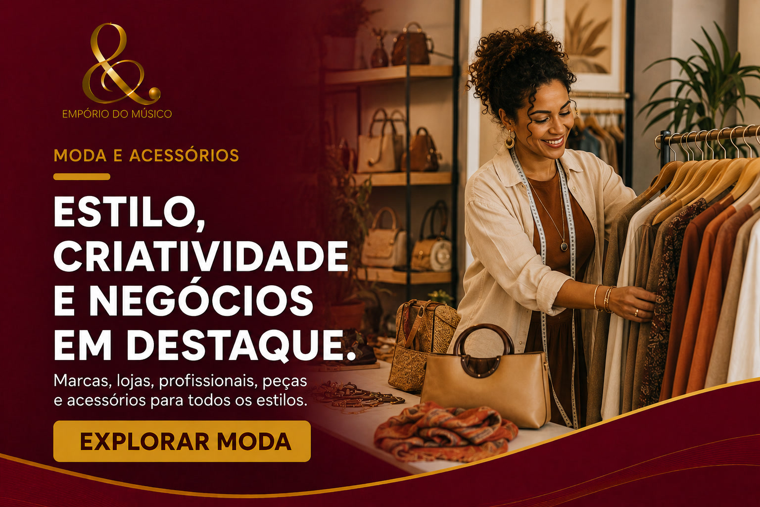 Moda e Acessórios — Estilo, criatividade e negócios em destaque