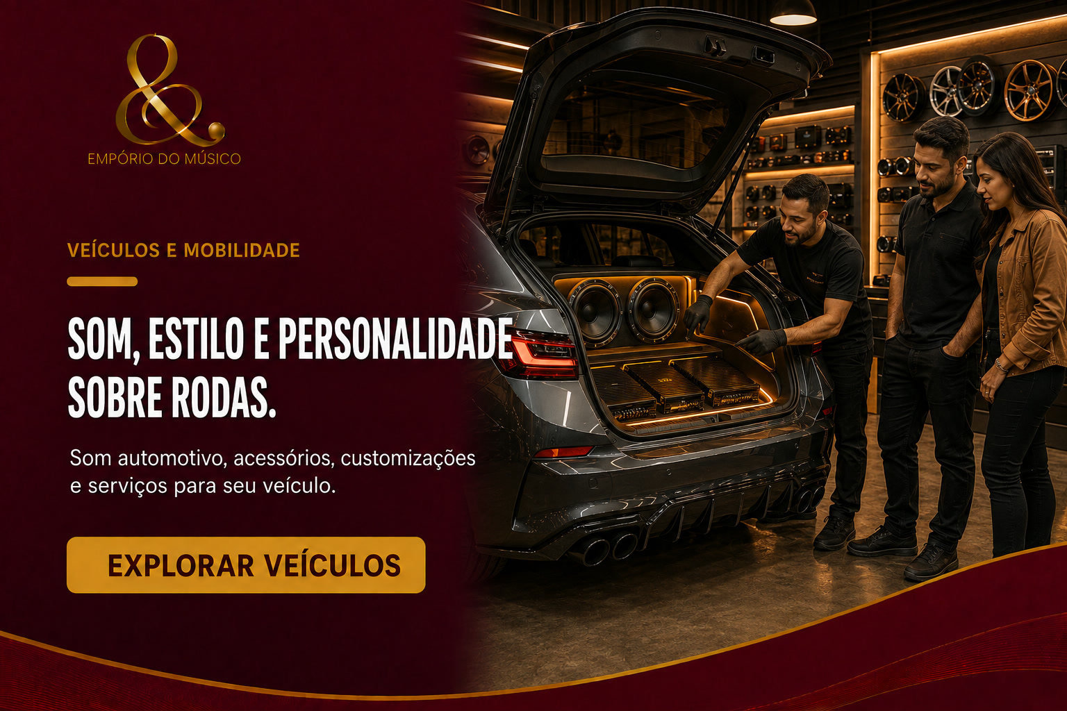 Som Automotivo, Acessórios e Customizações — Personalidade sobre rodas