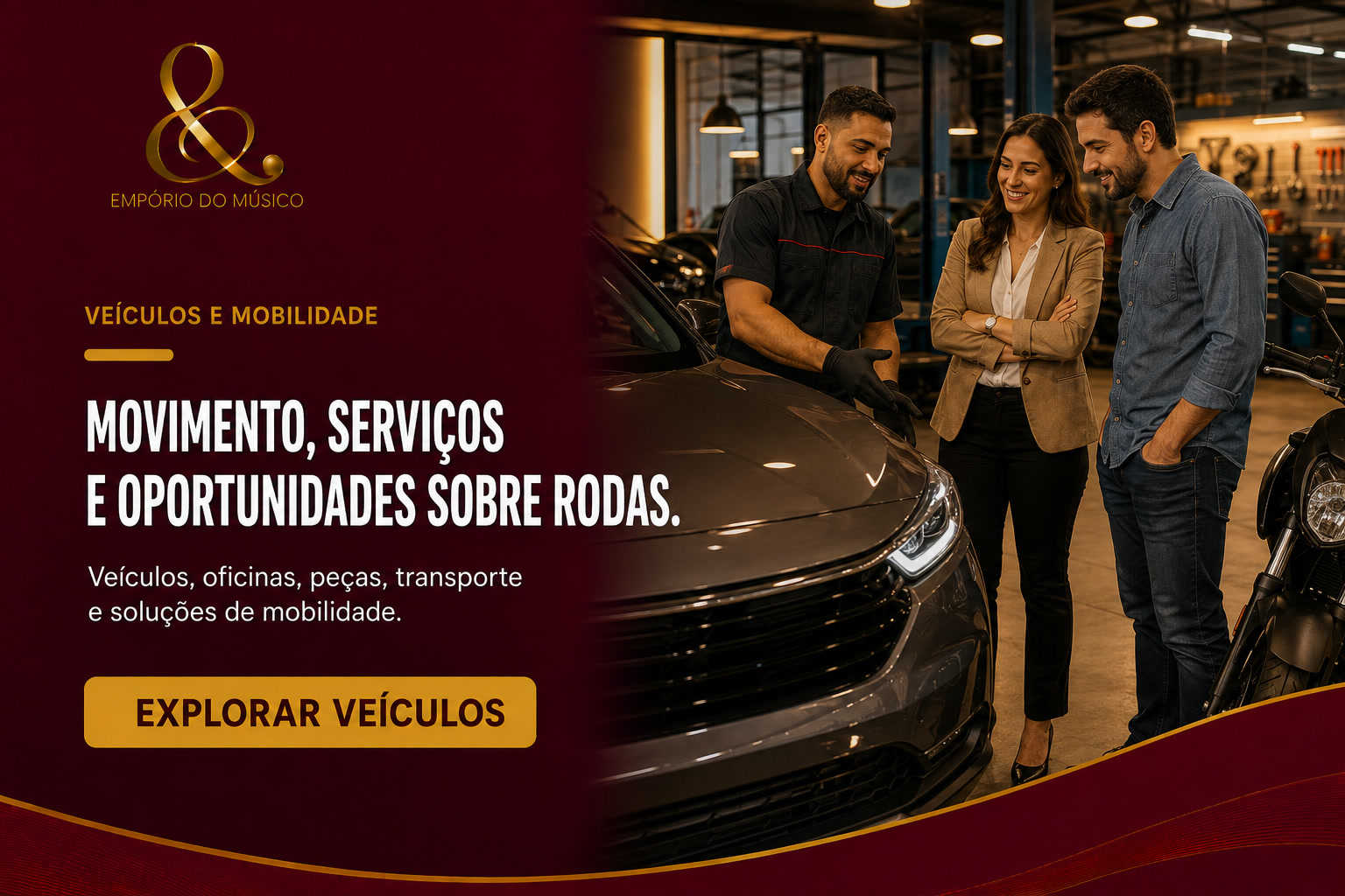 Veículos e Mobilidade — Movimento, serviços e oportunidades sobre rodas