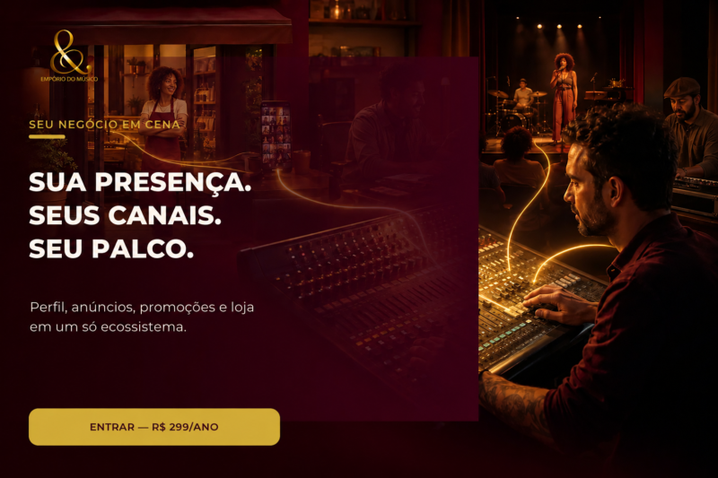 Empório do Músico — Sua presença, seus canais, seu palco