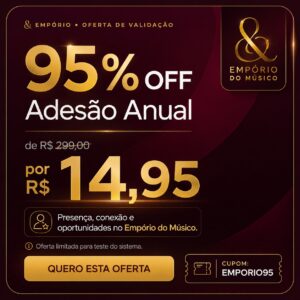 Garanta sua adesão com 95% OFF